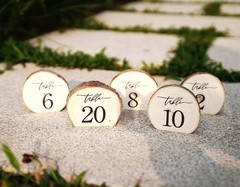Rainbow Pana Wooden Wedding Table Numbers 1-20, Perfect for Centerpiece, Rece…