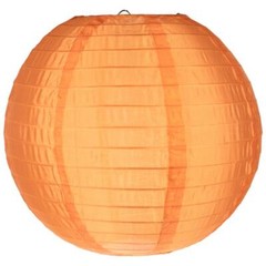 10″ Orange Nylon Lantern, Durable Hanging Decoration
