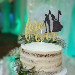 Love Ever Cake Topper for Golf Theme Wedding Party Decorations, Golf Wedding …