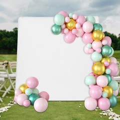 Wedding Backdrop Stand Metal Background Decoration Set with Cloth Cover 4-Choice