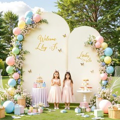 Milk Silk Spandex Archway Backdrop with Zipper Wrinkle Free Wedding Event Cover