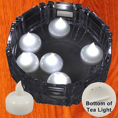 NEW SAFE FLOATING CHRISTMAS WHITE LED TEA LIGHTS LIGHTING DECORATIONS 12 PIECES