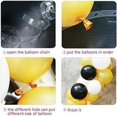 Balloon Arch Decorating Kit – 2 Rolls Tape Strips for Garlands, Party and Wed…
