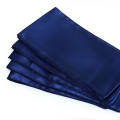 100 Navy Blue Satin Chair Sashes Silky Sateen Chair Bows wedding party décor