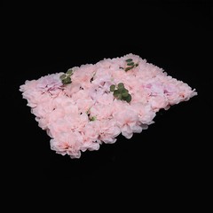 6PCS DIY Fashion Artificial Rose Flower Wall Panel Wedding Backdrop Decoration