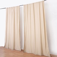 NUDE 10 x 10 ft Polyester BACKDROP CURTAINS Drapes Panels Home Decorations