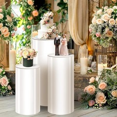 5Pcs Cylinder Stands for Party Pedestal Display Plinth Pillars for Wedding Decor