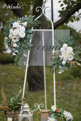 Faux Arch Flower Swag Set of 2 for Wedding Welcome Signs Floral Swag Wedding Rec