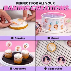 paper2eat Frosting Sheets (Icing Sheets) 8.5“ x 11“ – 24 count – White Edible Pr