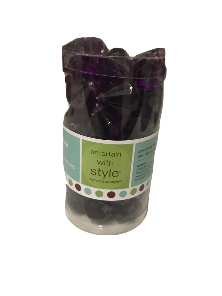 Acrylic Amethyst Mini Diamonds Decorative Accents