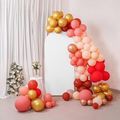 Lightweight White Spandex Arch Cover – 6FT Backdrop for Events & Ceremonies