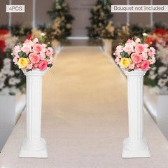 4pcs Roman Column For Wedding Landscaping Pillar Event Decorative Columnar White