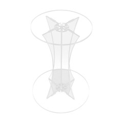 60cm Acrylic Vase Stand Clear Flower Rack For Party Wedding Venue Decor Roadlead