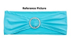 200 Spandex Stretch Chair Sashes Bow with Slider Buckle Wedding Party Decoration