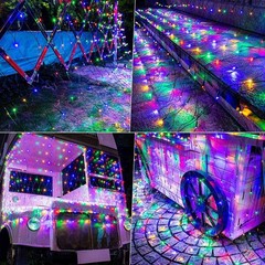 12ft x 5ft 360 LED Christmas Net Lights, 8 Modes Waterproof With Timer Low Vo…