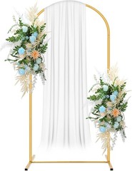 6 FT Wedding Arch Backdrop Stand Balloon Photo Booth Arch Frame Birthday Party