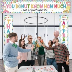 Tingjoo 3 Pcs Employee Appreciation Banner Thank You Door Porch Decor for