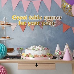 4 Pack Table Runner 12 x 108 Inch Sequin Rectangular Table Runners for