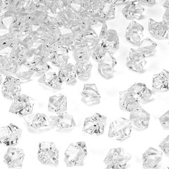 Versatile 1000PCS Clear Plastic Gems for Weddings and Party Decorations