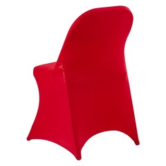Uimoso 50PCS Red Stretch Spandex Chair Covers for Weddings, Parties, and Dining