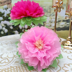 Pink Paper Flower Wedding Centerpiece Birthday Party Backdrop Nursery Room Wall