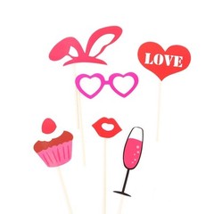 Wedding Photo Booth Props New Design Attached To The Stick US Seller, Ships Free