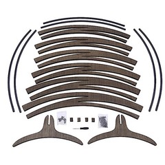 8 ft Brown Round Natural Wood Wedding Arch Backdrop Stand Party Event Decoration