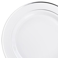 OCCASIONS 120 Plates Pack, Heavyweight Disposable Wedding Party Plastic Plate…