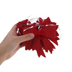 1 Set Elegant Bow Garland Banner for Mothers Day Party Decor Assorted Color Felt