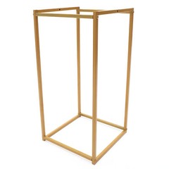10pcs 24″ tall Matte Gold Geometric Metal Stands Wedding Flower Vase Holders