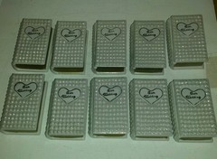 LOT OF 10 OUR WEDDING CERAMIC BOOK KEEPSAKES FOR WEDDING BEAUTIFUL