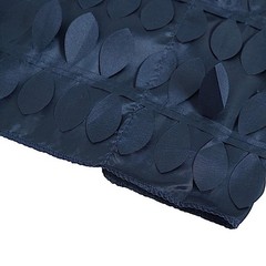 8 ft x 8 ft NAVY BLUE Leaf Petal Taffeta Backdrop Drape CURTAIN Panel Party