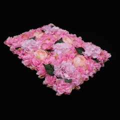 Artificial Flower Wall Panels Artificial Flowers Panels for Decoration 6PCS