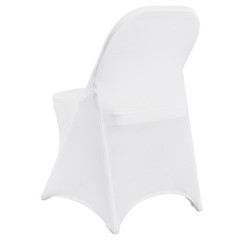 VEVOR White 12 PCS Stretch Spandex Chair Covers Wedding Party Banquet Decoration