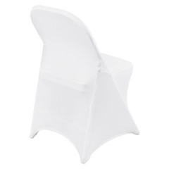 VEVOR White 12 PCS Stretch Spandex Chair Covers Wedding Party Banquet Decoration