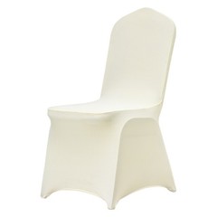 VEVOR 50PCS Beige Stretch Spandex Folding Chair Covers for Wedding Party Dining