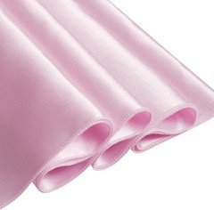 Pink Satin Chair Sashes Bows, 10 Pcs, 6 x 108 inch | Universal Chair Cover,