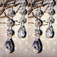 HOHIYA 30 Pcs Crystal Ornaments Christmas Tree Decorations Balls Clearance Ha…