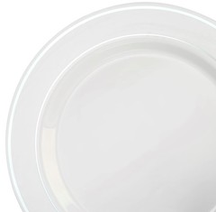 OCCASIONS 50 Plates Pack (25 Guests)-Heavyweight Wedding Party Disposable Pla…