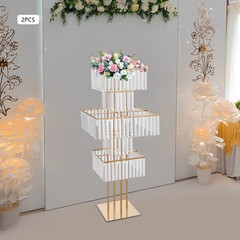 2PCS Wedding Flower Stand, 5 Tier Flower Display Stand, Modern Flower Vase Stand