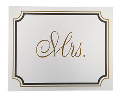14 Piece Gold & Black Wedding Sign Set