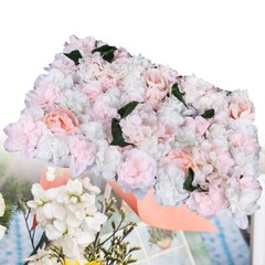 6pcs Artificial Rose Hydrangea Flower Wall Panel Wedding Venue Decor 60 x 40cm