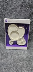Wilton Wedding Unity Candle Holder Heart Scroll Motif Bride Groom Ceremony