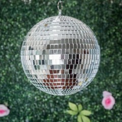 4 pcs 6″ Silver Glass Hanging Disco Mirror Balls Party Wedding Decorations SALE