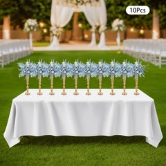 10* Countertop Flower Stand Gold Iron Wedding Flower Vases Table Decoration