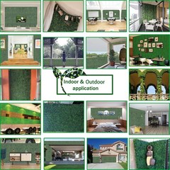 Artificial Grass Wall Backdrop Panels,16 X 12 in 12P(16 sqft) UV-Anti Greener…
