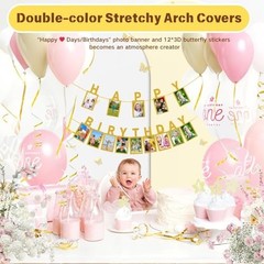 Wedding Arch Covers Stretchy Backdrop(6ft/6.6/7.2ft) Set of 3 7.2FT/6.6FT/6FT