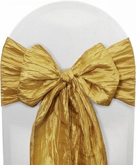 Crinkle Taffeta Chair Sashes Dusty Rose Pack of 10 Sashes Weddings Events Hotels