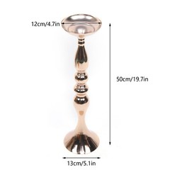 10pcs Gold Centerpieces For Wedding Candle Holder Flower Stand Vase Rack Decor