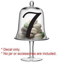 Wedding Table Number Vinyl Decals – Custom Stickers for Wine Bottles, Jars Glass